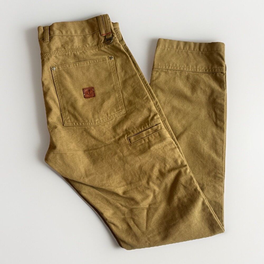 NWOT Iron And Resin Workwear Pants Union Duck Canvas Work Pant, Size 34, Beige
